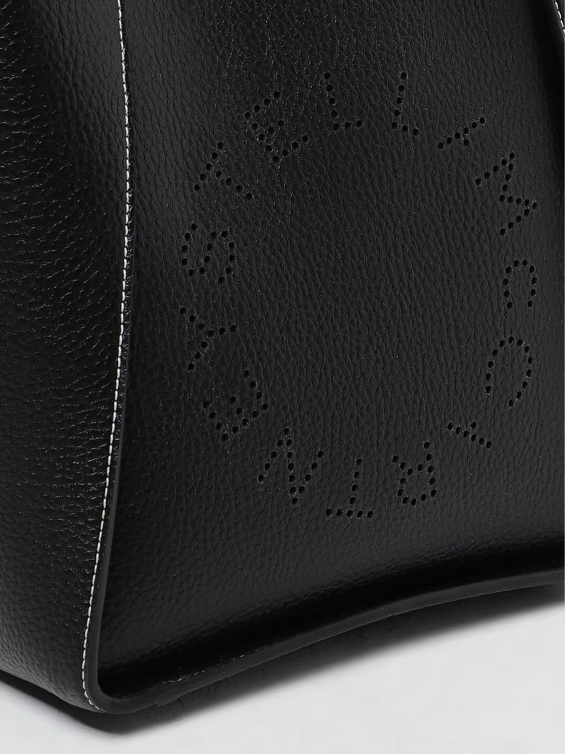 grained faux leather bag
