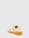 upvillage crochet raffia and leather sneakers
