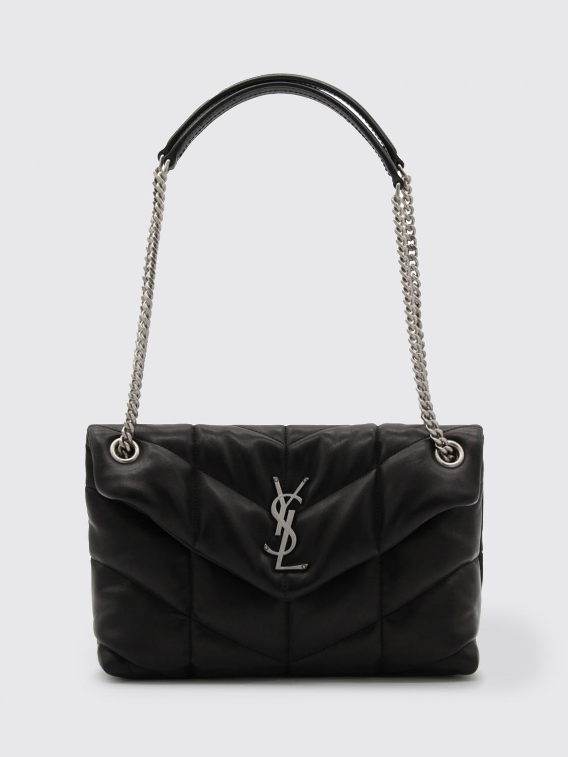 puffer bag in chevron quilted nappa leather