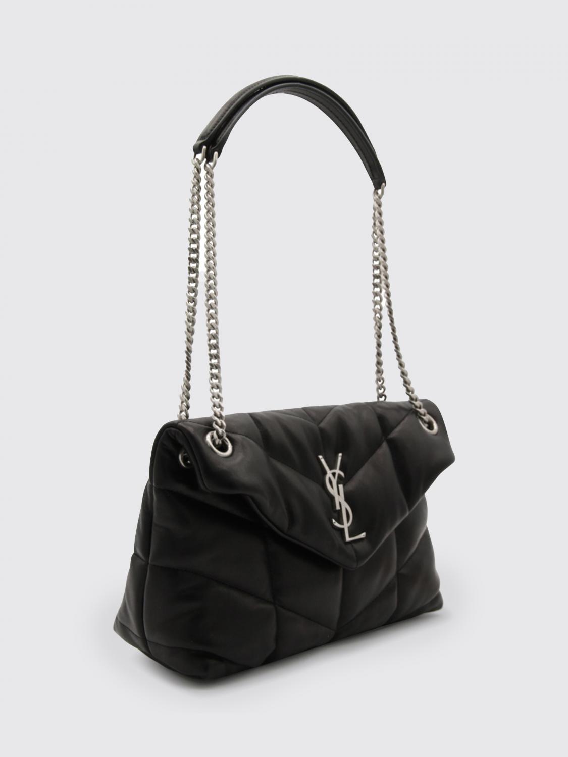 puffer bag in chevron quilted nappa leather
