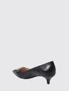 leather pumps with embossed gg monogram