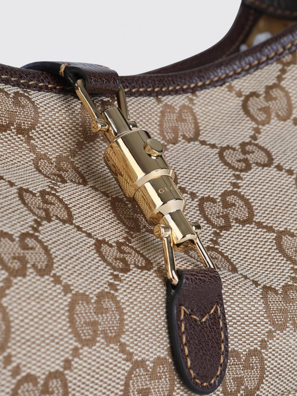 jackie slim bag in canvas with gg jacquard monogram