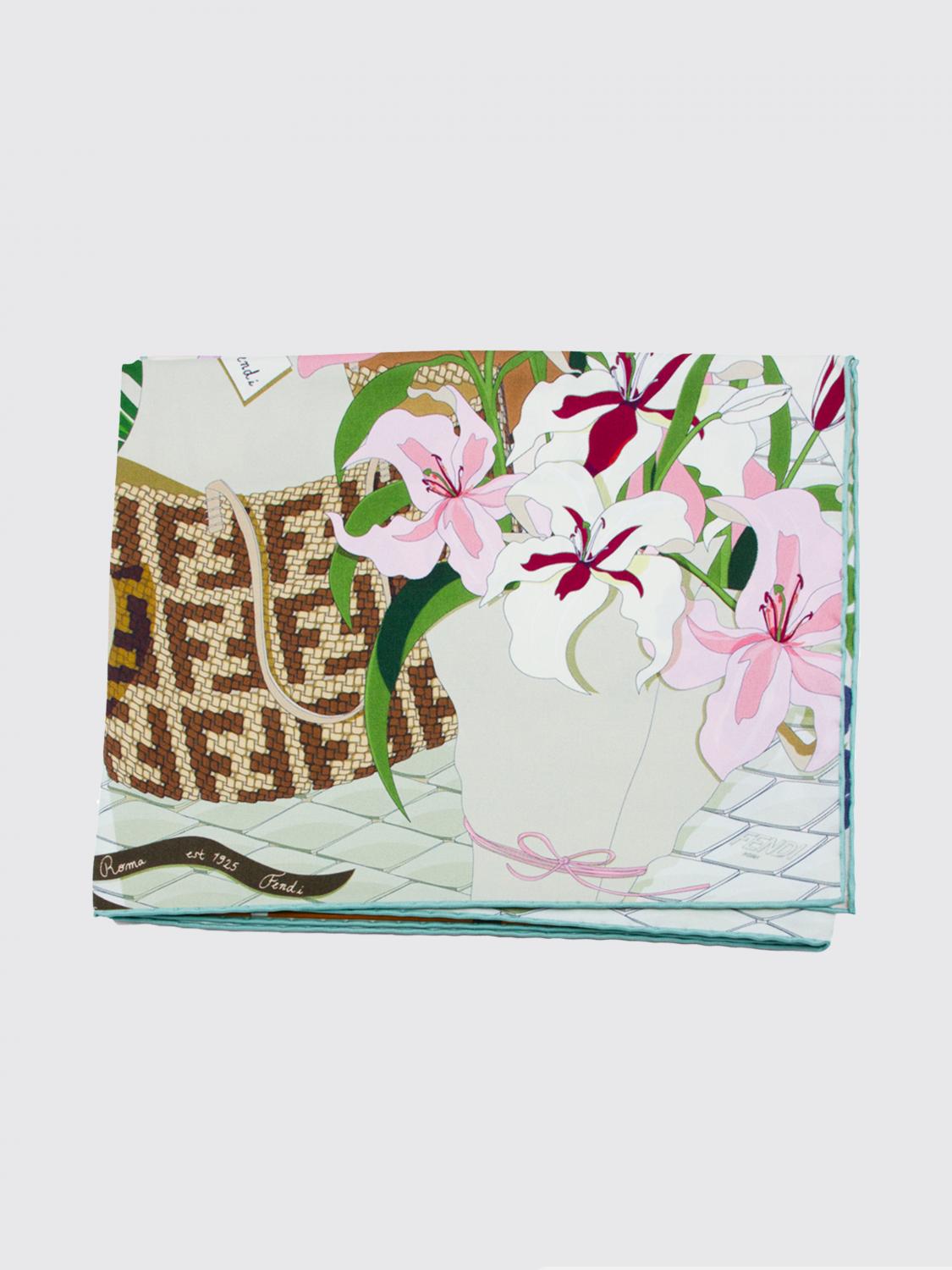 printed silk scarf