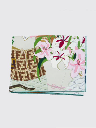 printed silk scarf