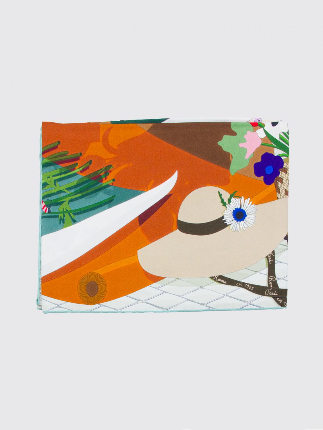 printed silk scarf