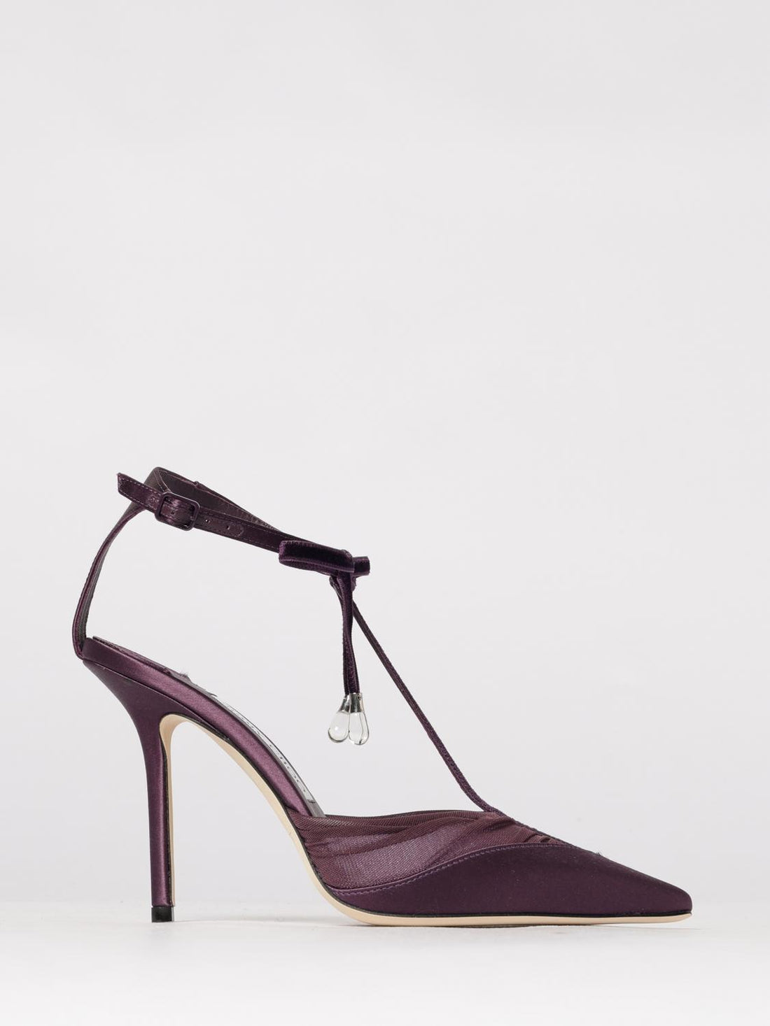 JIMMY CHOO 37 satin and tulle afia pumps