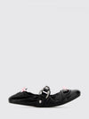 city arena leather ballet flats with bows