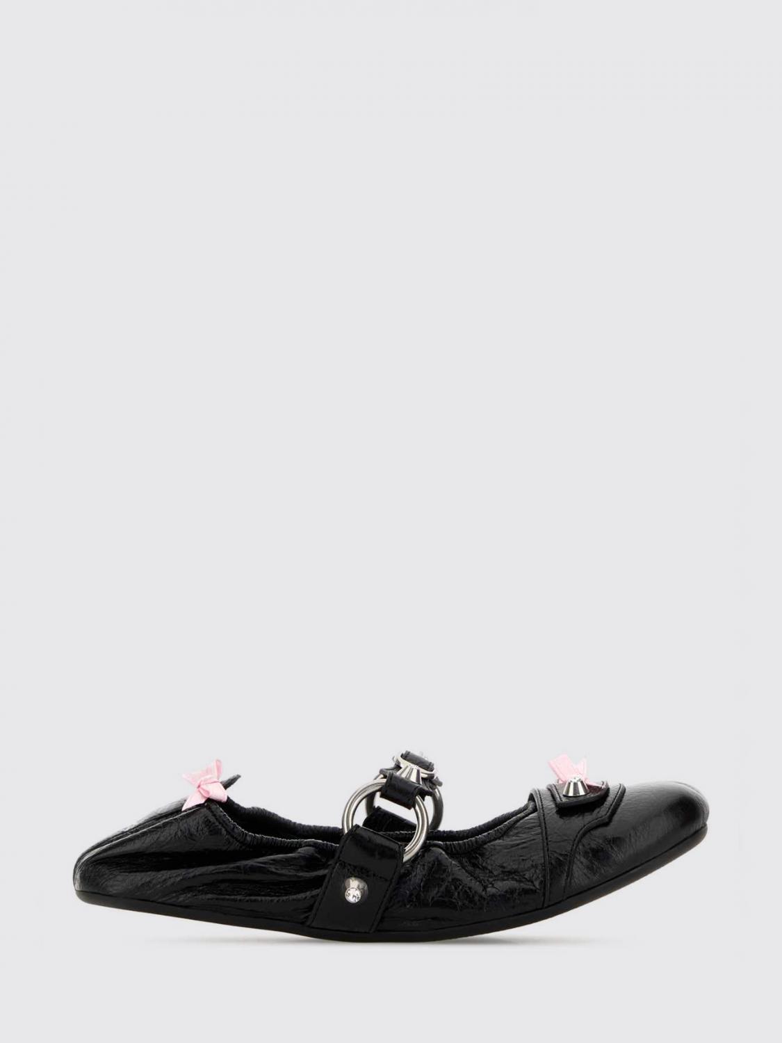 city arena leather ballet flats with bows