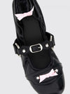 city arena leather ballet flats with bows