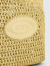 crochet raffia shopping bag