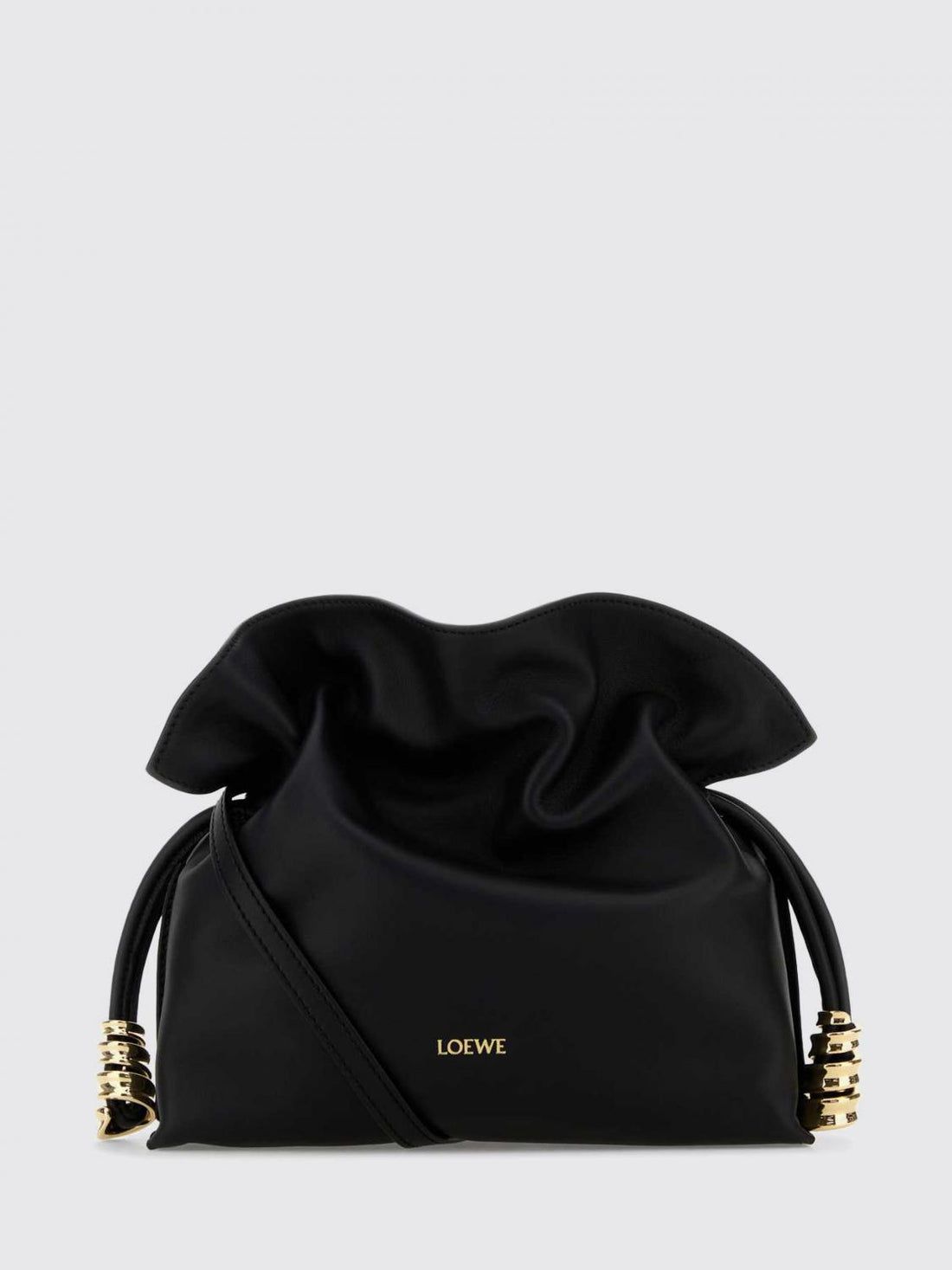 LOEWE OS flamenco leather clutch
