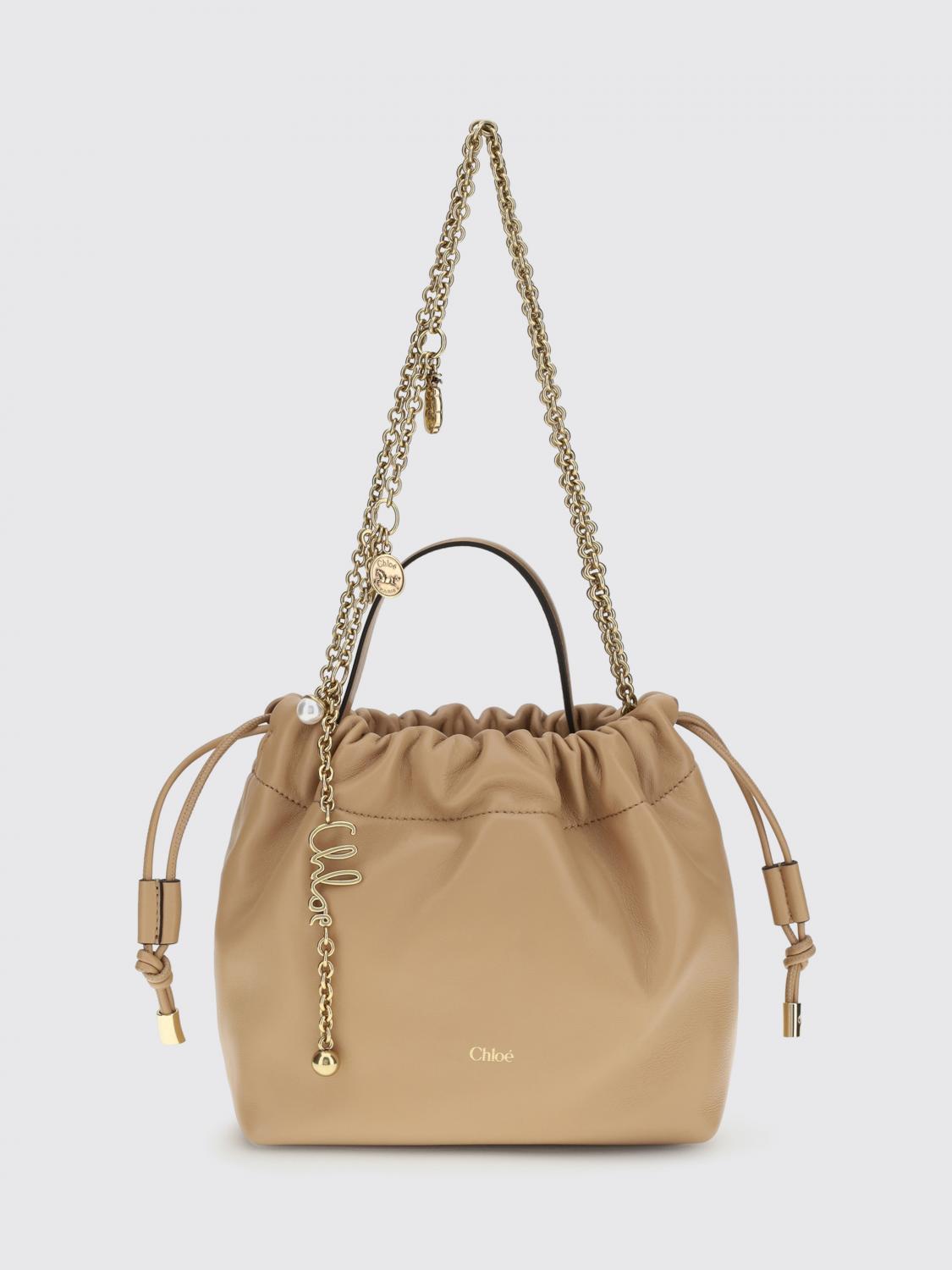 icons mini nappa leather bucket bag chloé