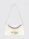 jewelled croc print leather bag