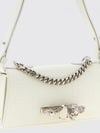jewelled croc print leather bag