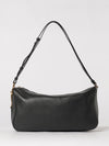 half horsebit grained leather bag