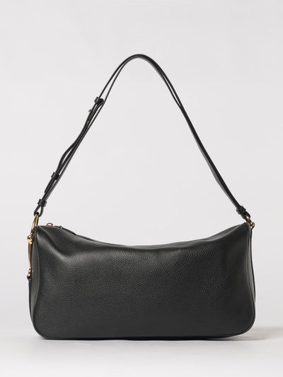 half horsebit grained leather bag