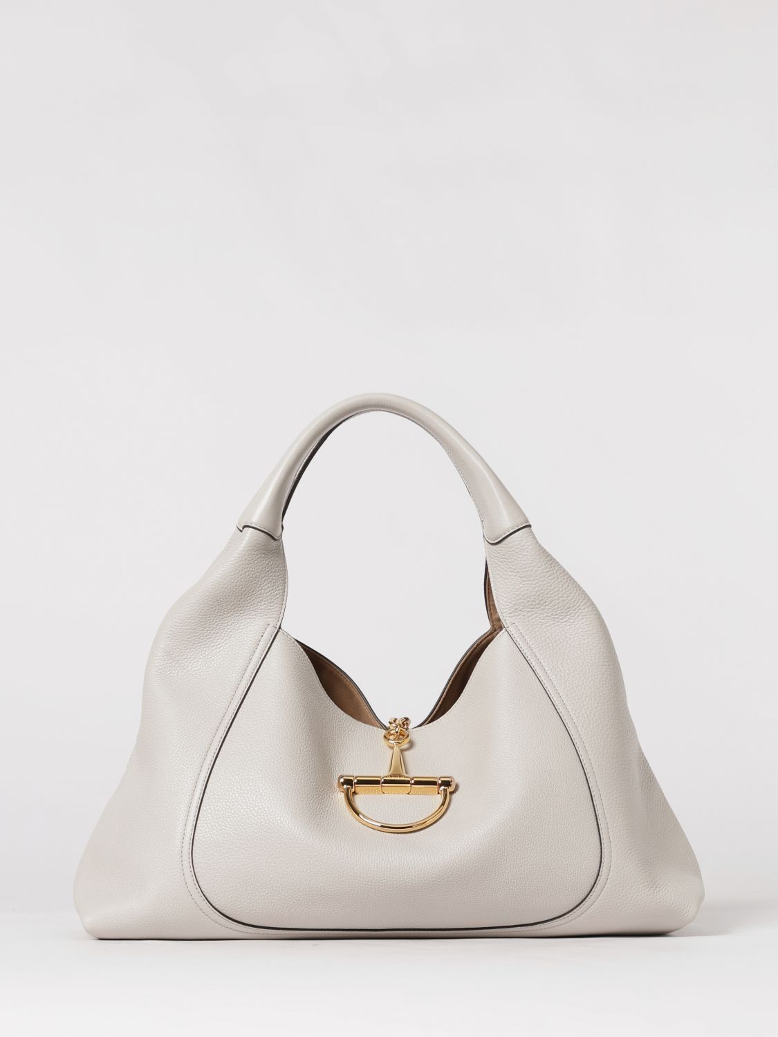 softbit maxi grained leather bag