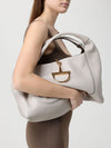softbit maxi grained leather bag