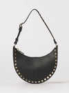 rockstud grained leather bag