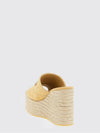 wedge espadrilles in suede with embossed gg monogram