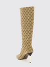bombshell boots in gg jacquard monogram canvas