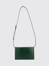 crocodile print leather bag