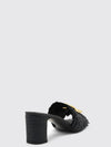 raffia mules with dg monogram