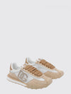 dg athletic sneakers in suede and nylon with rhinestone dg monogram