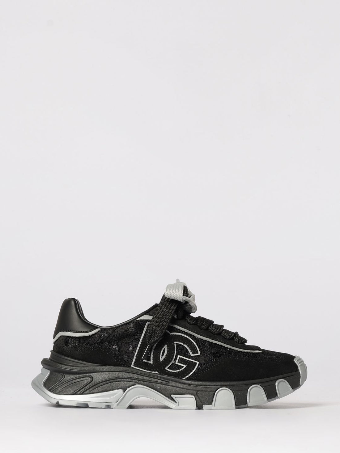 DOLCE &amp; GABBANA 36 dg country road sneakers in lace and suede