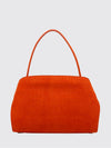 hug m croc print suede bag