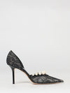 aurelie lace pumps with faux pearls