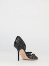 aurelie lace pumps with faux pearls