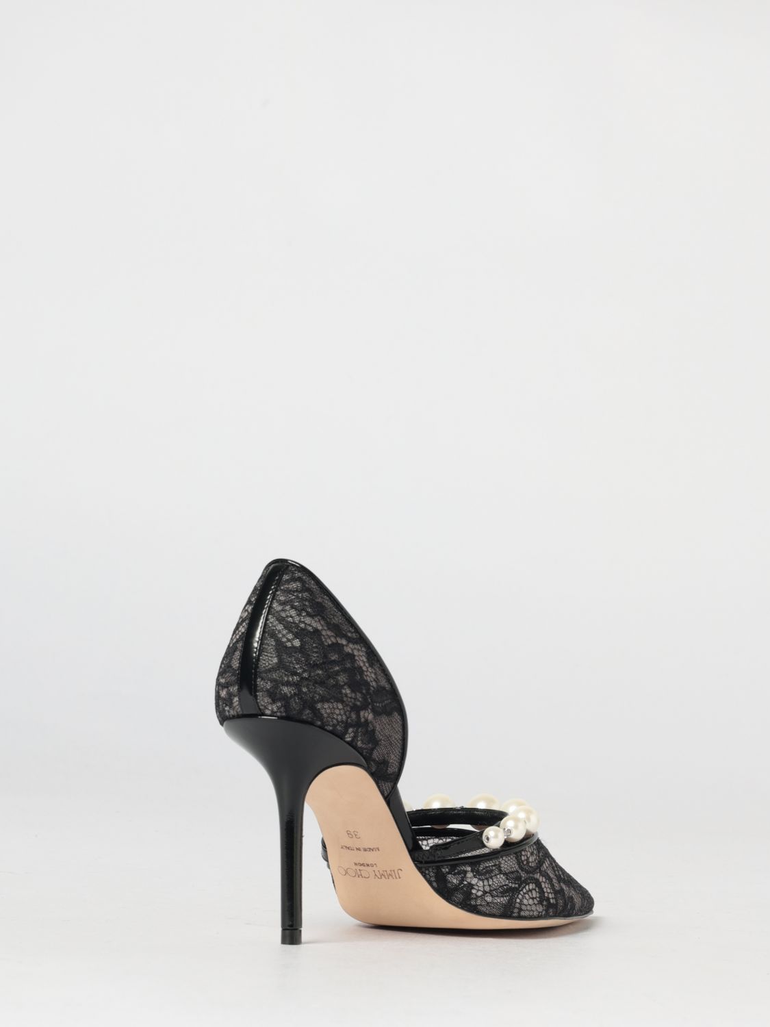aurelie lace pumps with faux pearls