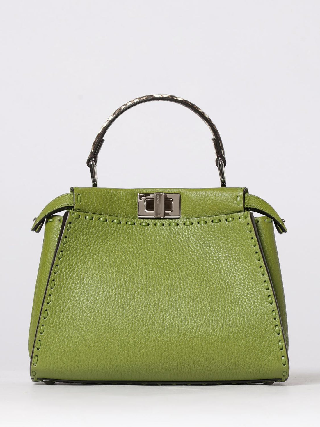 FENDI OS peekaboo roman leather bag