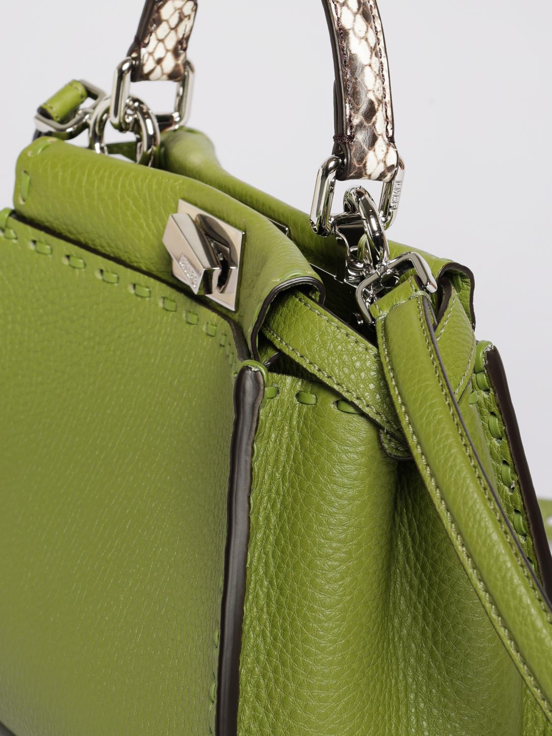 peekaboo roman leather bag