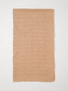 modal and cashmere scarf with jacquard logo