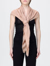 modal and cashmere scarf with jacquard logo