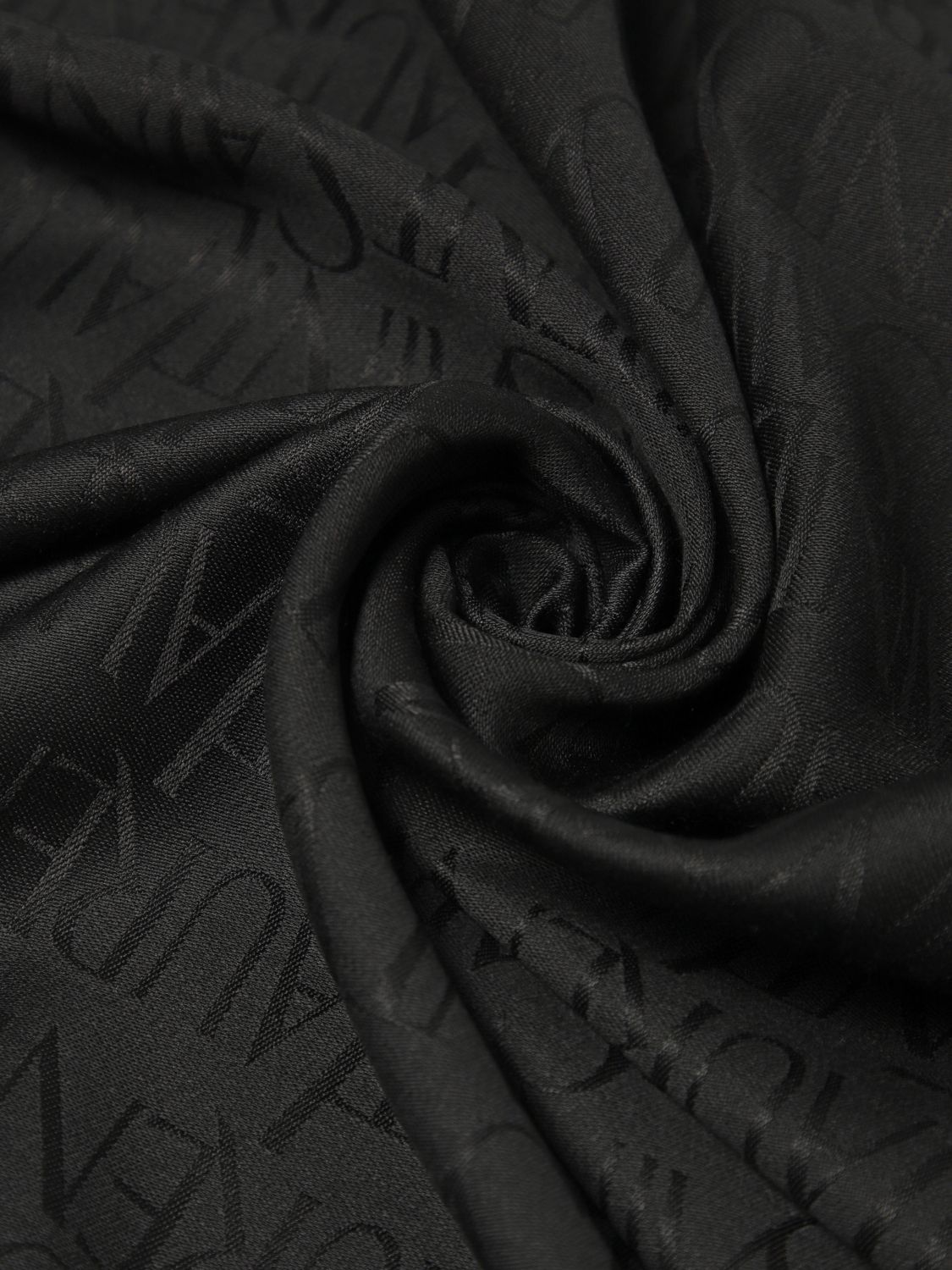 silk blend scarf with jacquard logo