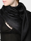 silk blend scarf with jacquard logo