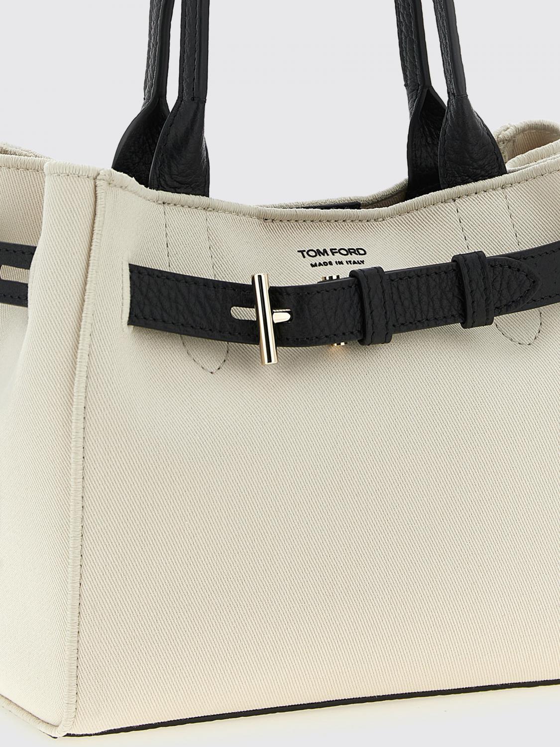 audrey cotton twill and leather bag