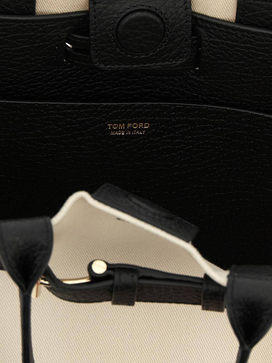 audrey cotton twill and leather bag