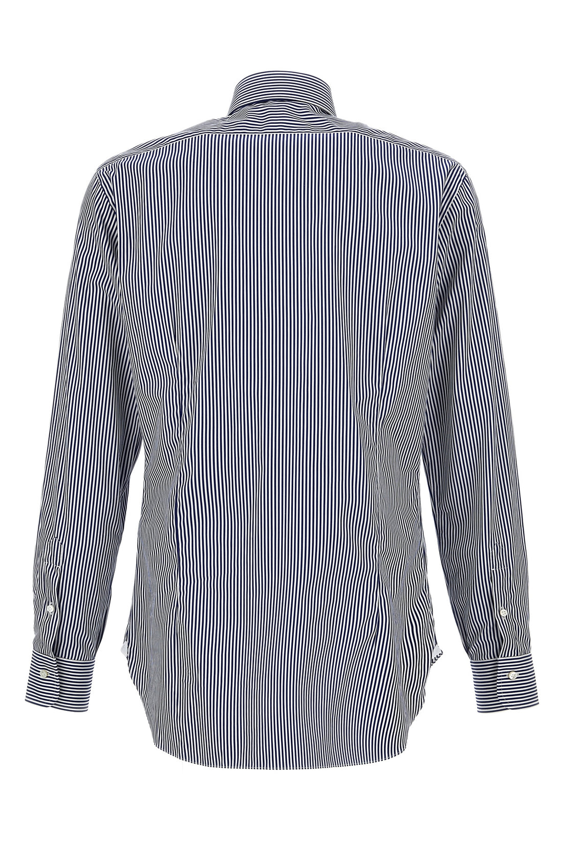 BARBA 39 cm striped cotton shirt