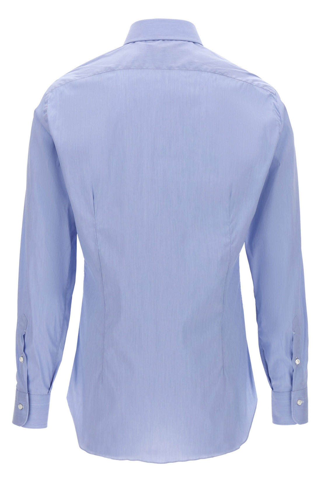 BARBA 39 cm stretch cotton blend poplin shirt