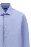 stretch cotton blend poplin shirt