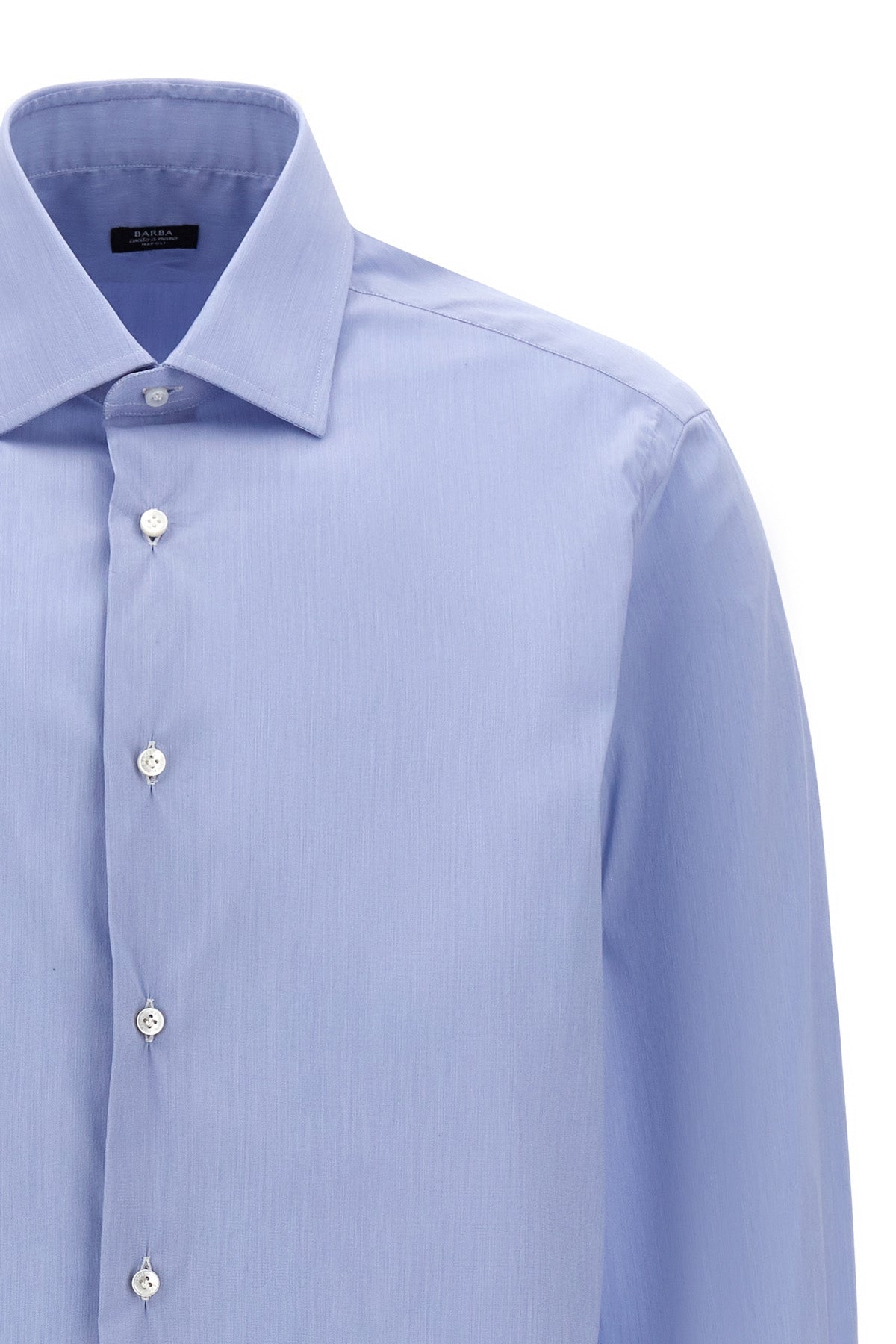 stretch cotton blend poplin shirt