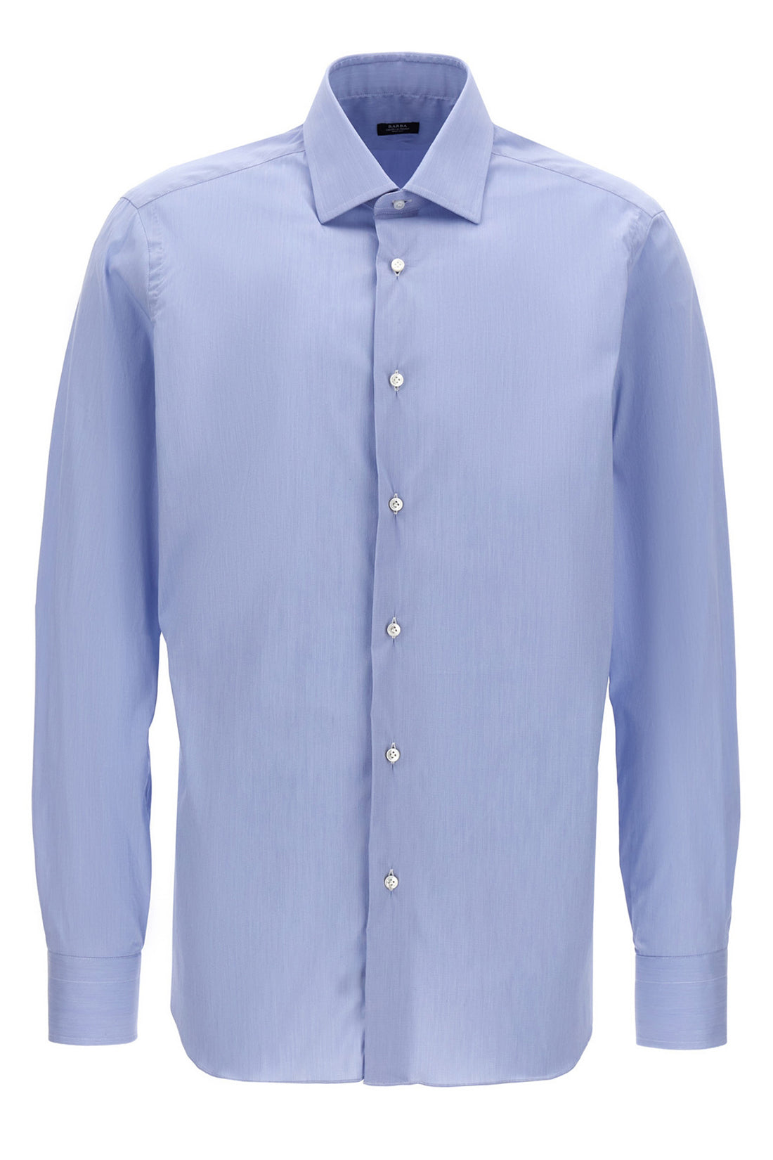 BARBA 39 cm stretch cotton blend poplin shirt