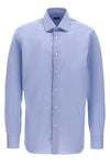 stretch cotton blend poplin shirt