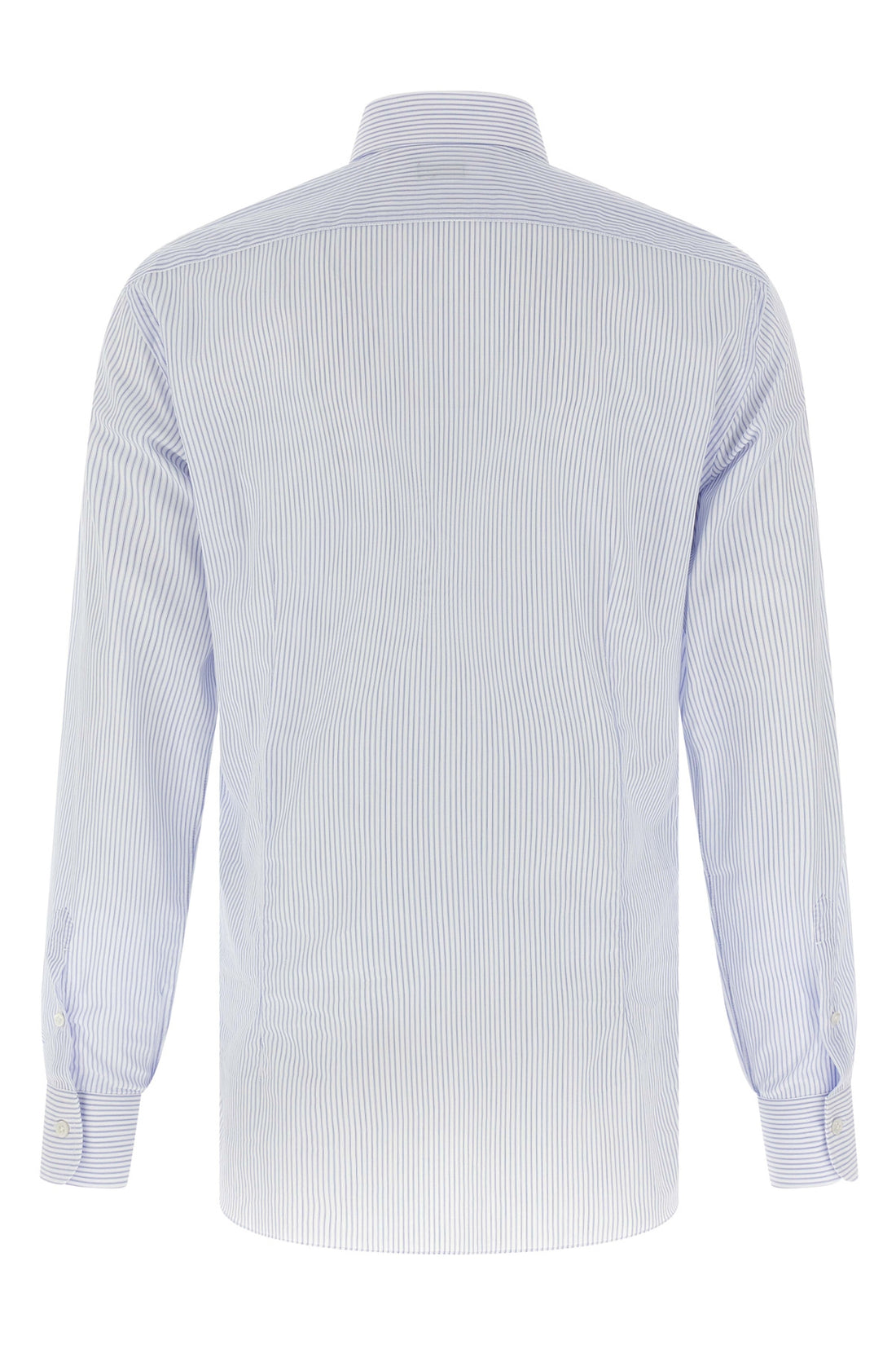 BARBA 39 cm striped cotton poplin shirt