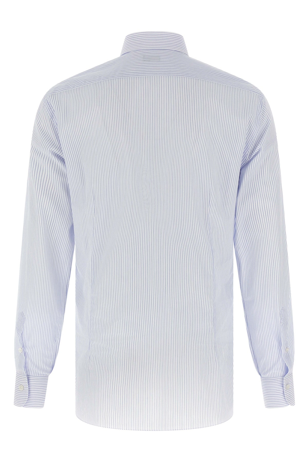 striped cotton poplin shirt