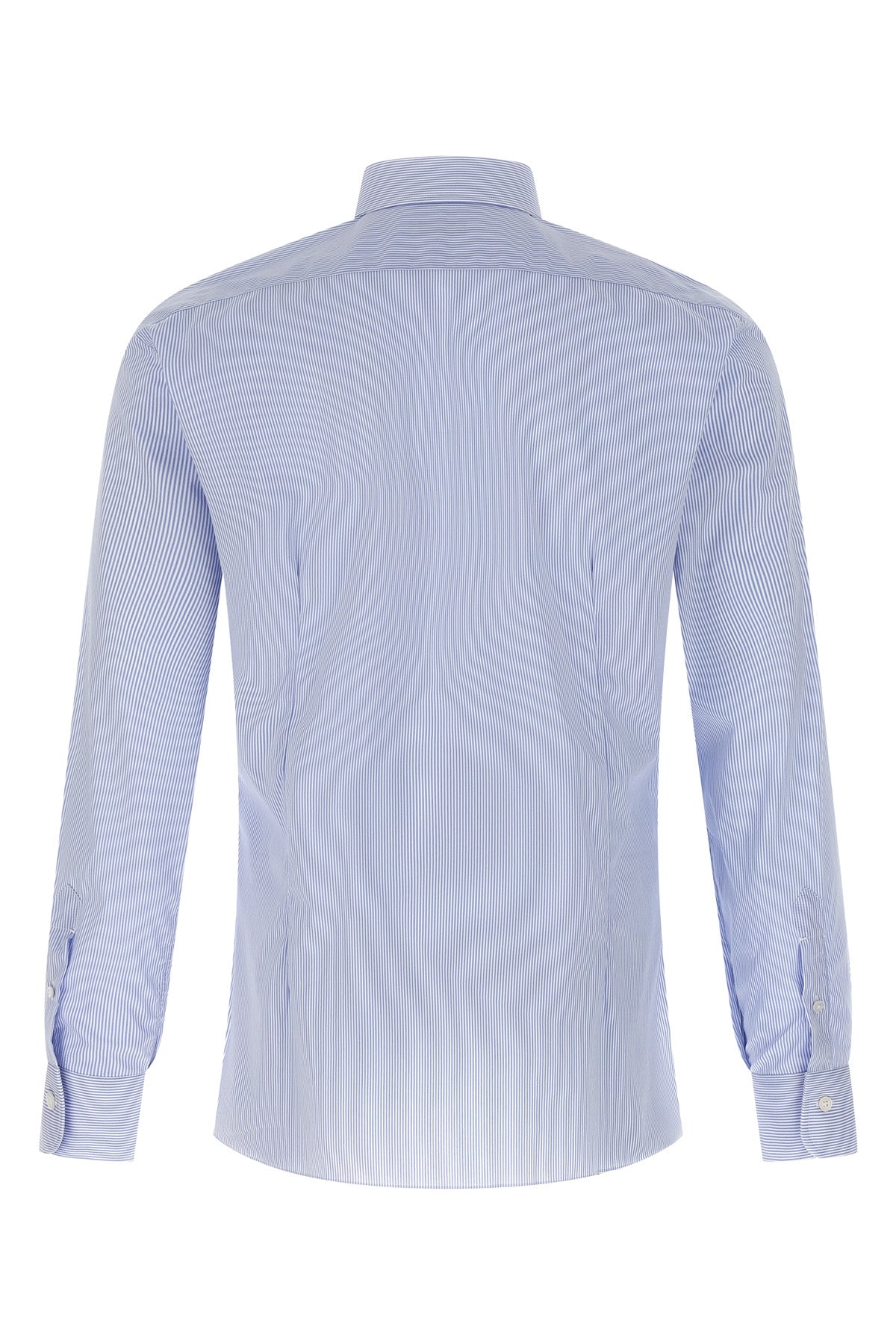 striped cotton poplin shirt